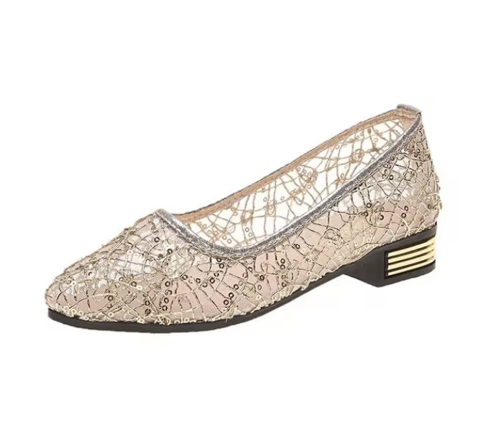 Flache Braut Ballerinas in Gold&nbsp;Elegant