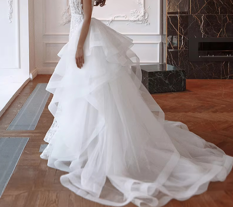 Tüll Schleppe Abnehmbar für Brautkleider Hochzeitskleider