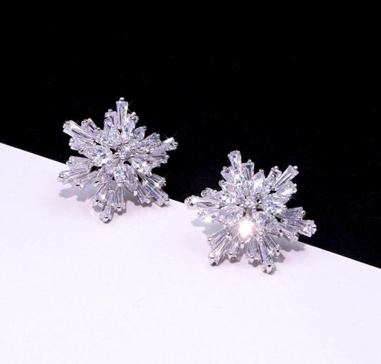 Luxus Schneeflocken Braut&nbsp;Ohrringe