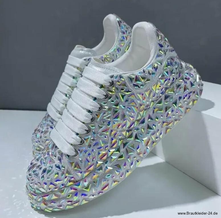 Glitzer Sneakers Brautschuhe Hochzeitsschuhe&nbsp;Flach