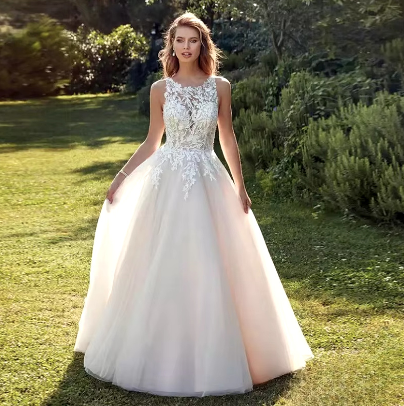 A Linie Organza Brautkleid Dahlia mit Tüll und&nbsp;Spitze