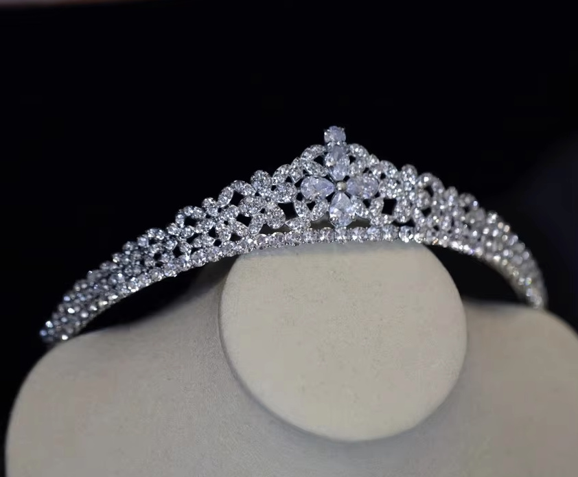 Kristall Braut Tiara Diadem&nbsp;Celina