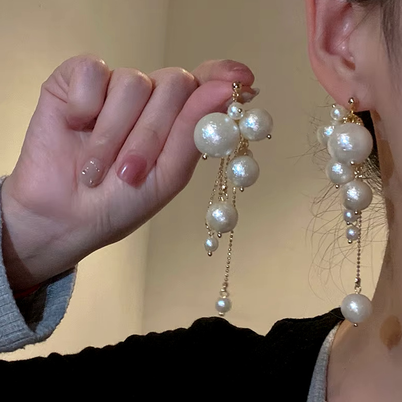 Oversize Perlen Braut&nbsp;Ohrringe