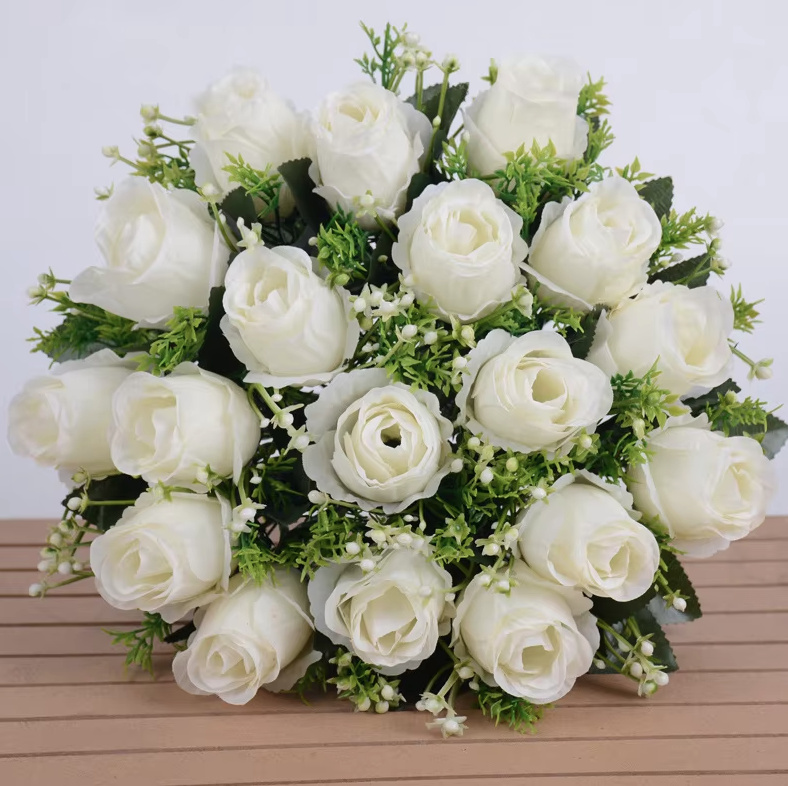 Rosen Strauß Hochzeit Bouquet Brautstrauß mit 18 Rosen Debora&nbsp;Weiß