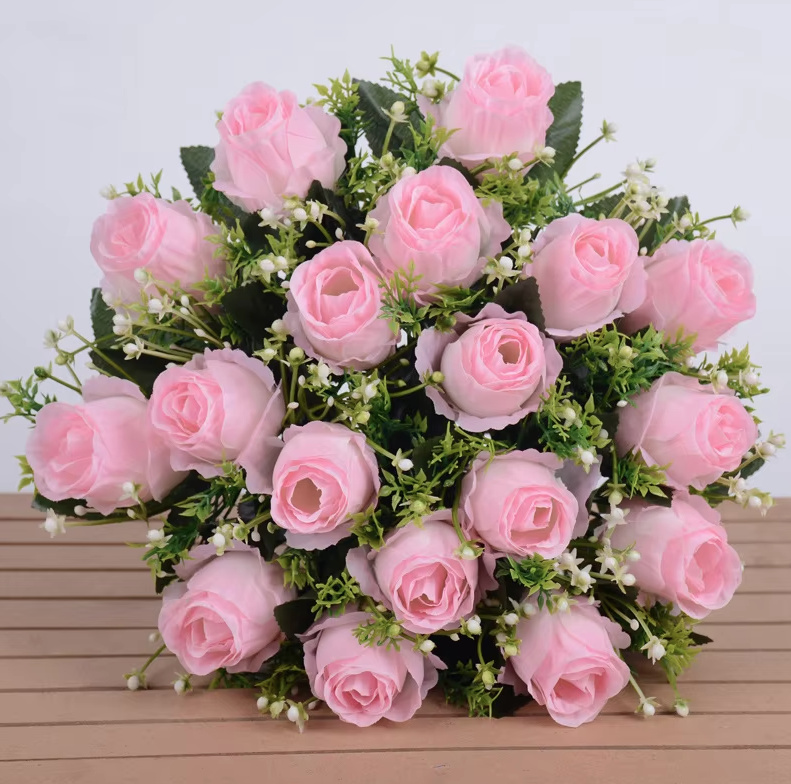 Rosen Strauß Hochzeit Bouquet Brautstrauß mit 18 Rosen Debora&nbsp;Zartrosa