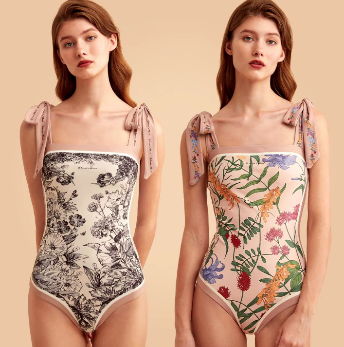 Vinatge Print Badeanzug Xabelle Doppelseitig Bedruckt zum&nbsp;Wenden