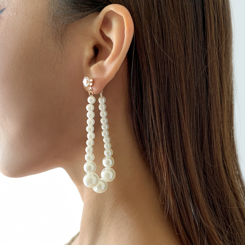 Retro Perlen Braut Ohrringe&nbsp;Edeltraud