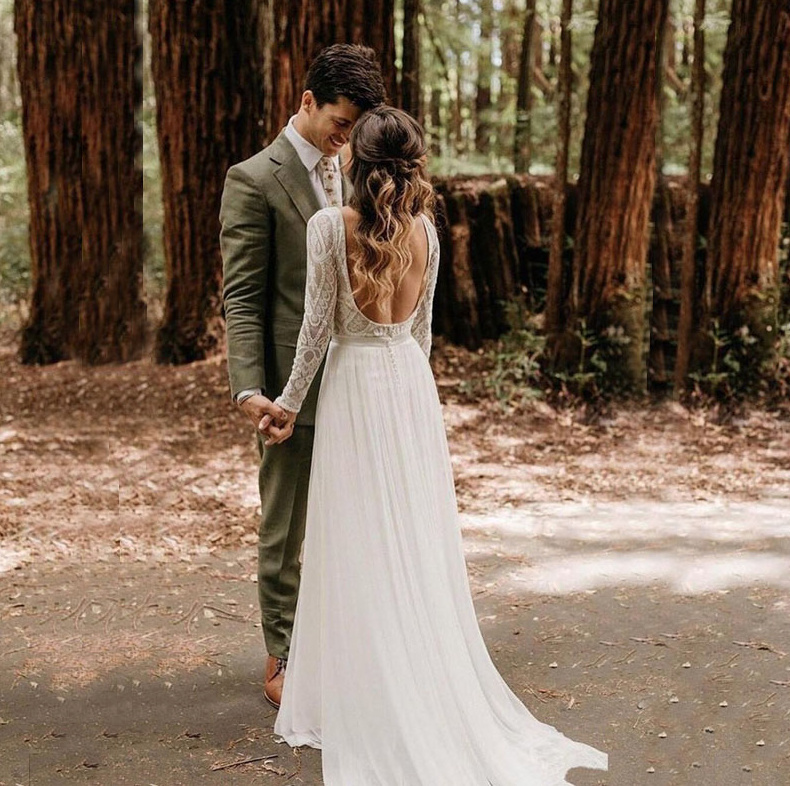 A-Linie Brautkleid Fiorella mit Spitze und Rücken&nbsp;Ausschnitt