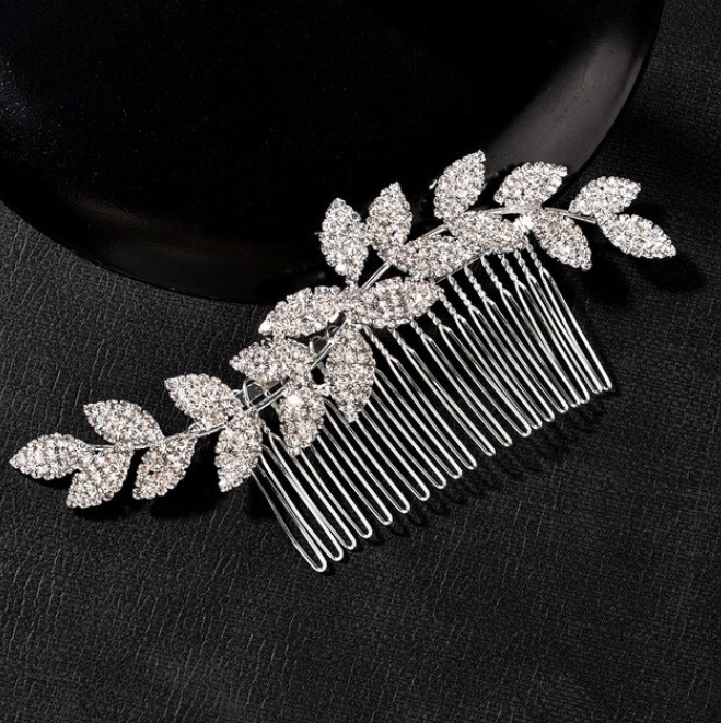 Blumen Braut Haar Kamm Annina mit&nbsp;Perlen