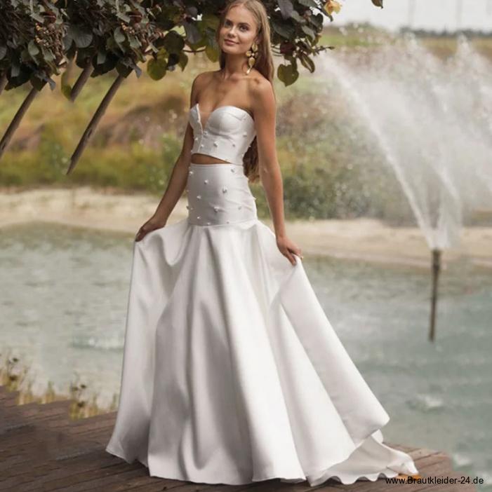 Schulterfreies Zweiteiliges Meerjungfrau Brautkleid&nbsp;Livia