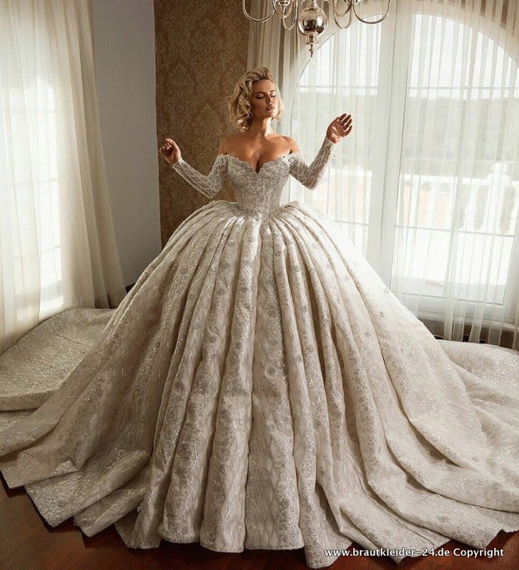 Prinzessin Ball Linie Brautkleid Annkathrin mit Perlen Strass&nbsp;Stickereien