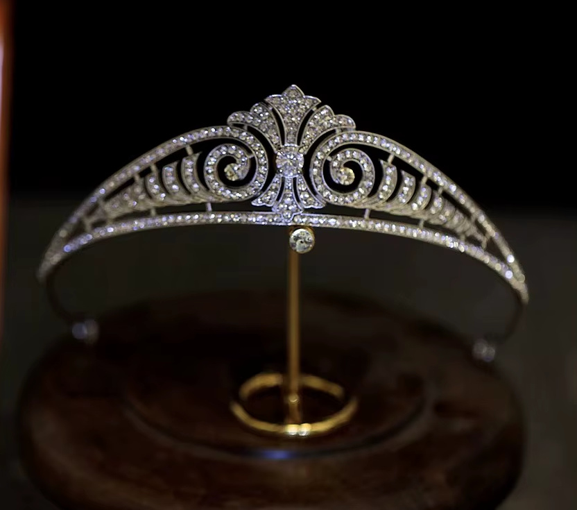 Braut Kristall Tiara Demi in&nbsp;Silber