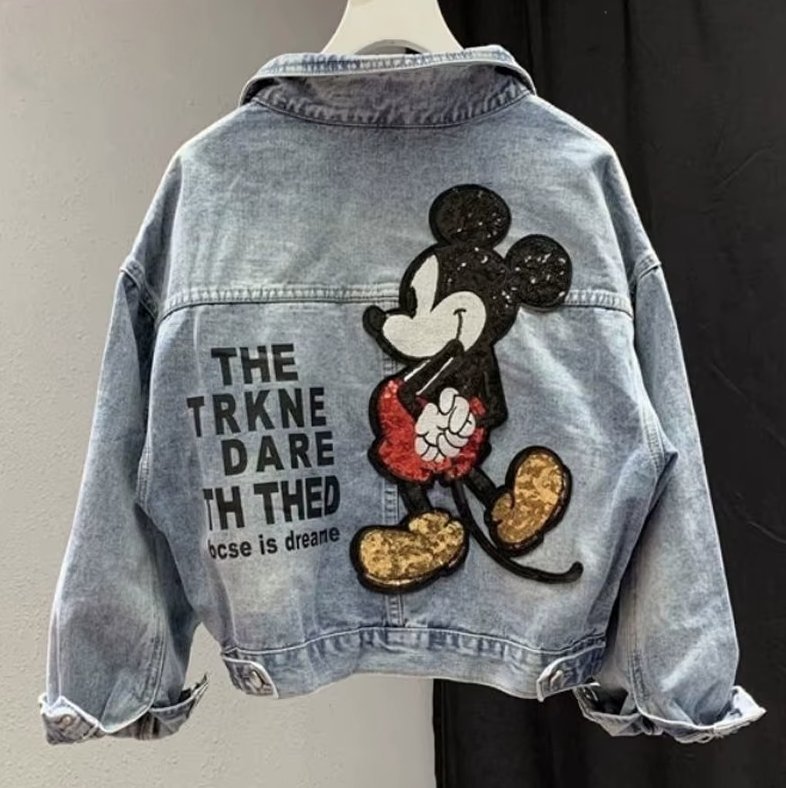 Damen Disney Jeans Jacke in&nbsp;Hellblau