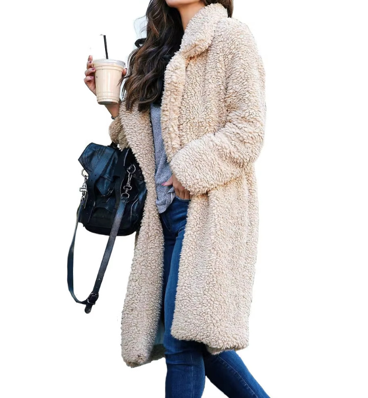 Lange Warme Winterjacke Catharina für Damen in&nbsp;Ivory