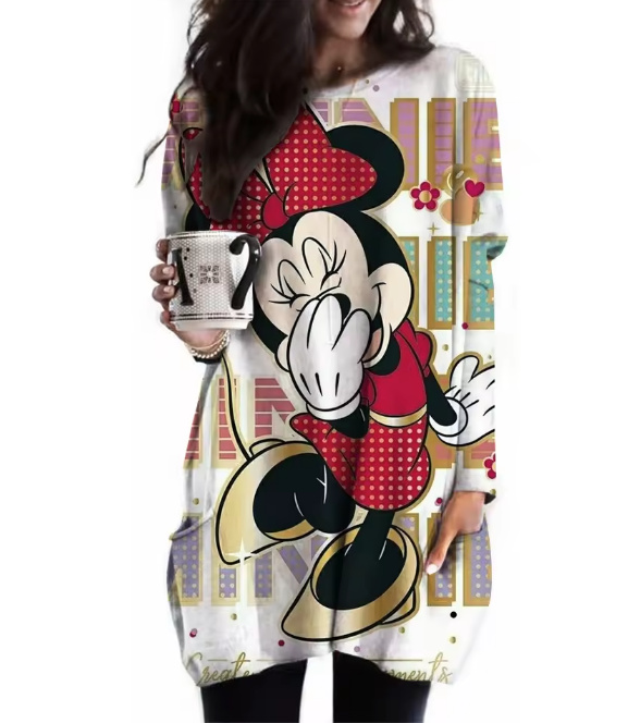 Oversize Disney Damen Pullover Edda&nbsp;Bunt