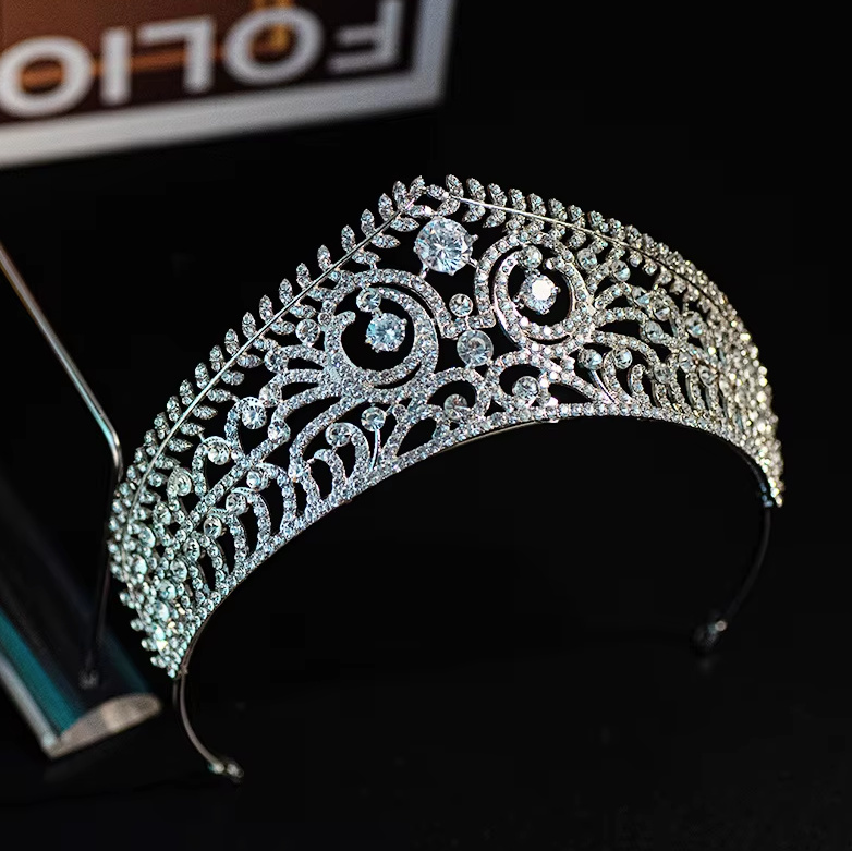 Vintage Kristall Strass Braut Krone Dietje&nbsp;Silber