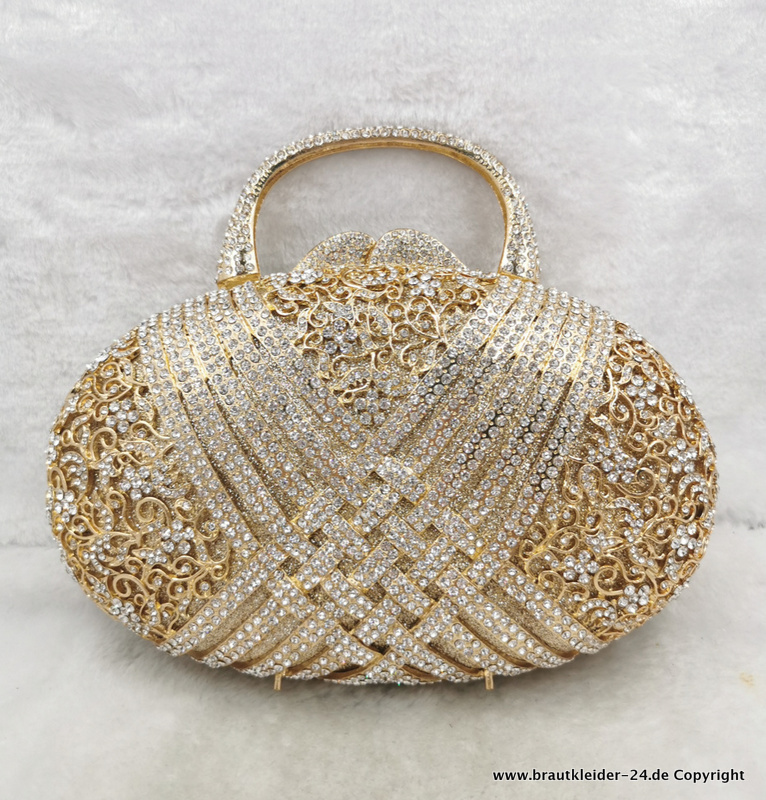 Gold Kristall Diamant Kupplung&nbsp;Brauttasche