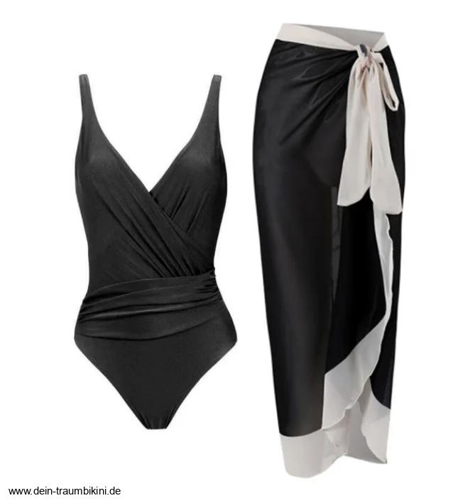 Damen Badeanzug Zumera Schwarz mit Rock im&nbsp;Set