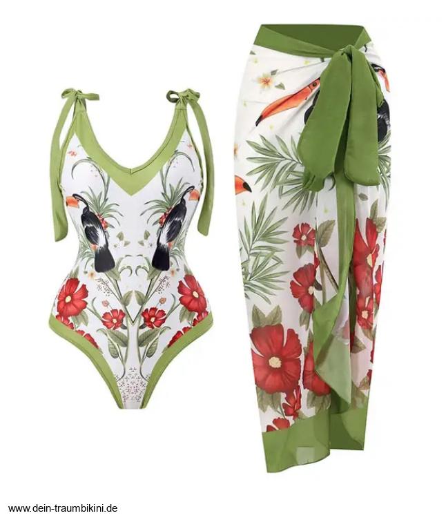 Animal Print Badeanzug Zarina mit Rock im&nbsp;Set