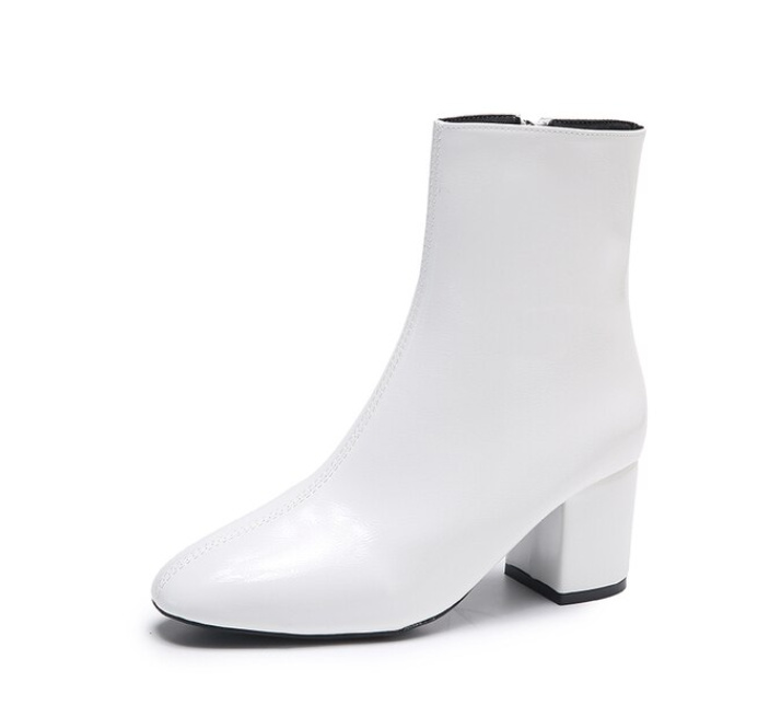 Braut Booties Hochzeitsschuhe Knöchelhoch in&nbsp;Weiß