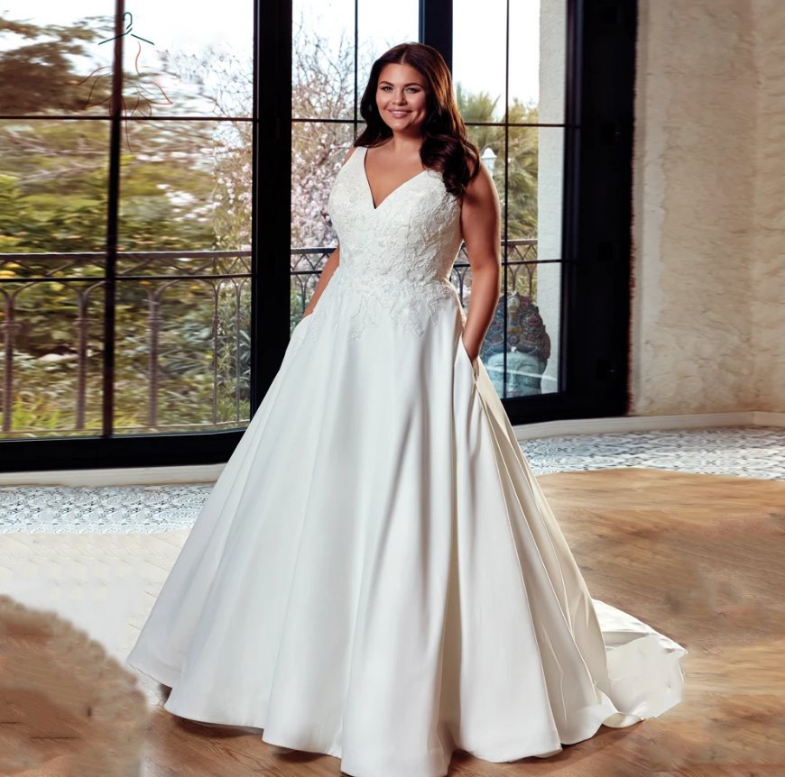 A Linie Brautkleid Begonia auch in Große Größen&nbsp;Klassisch