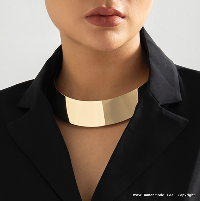 Oversize Chunky Halskette in Gold&nbsp;Modern