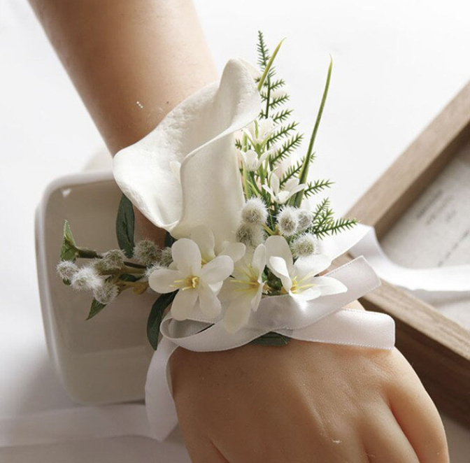 Blumenarmband Apikalia Weiß&nbsp;Elegant