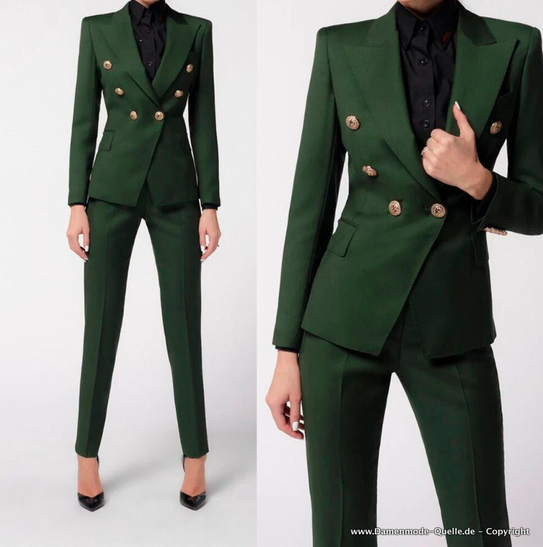  I Linie Slim Fit Hosenanzug Elegant in&nbsp;Grün