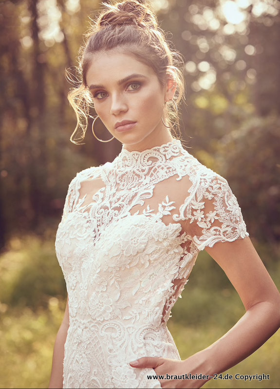 Luxus Jumpsuit Overall für den Standesamt Lang aus&nbsp;Spitze