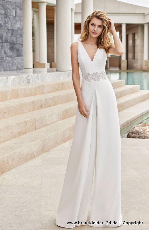 A Linie Overall Jumpsuit für den Standesamt Elegant und&nbsp;Festlich