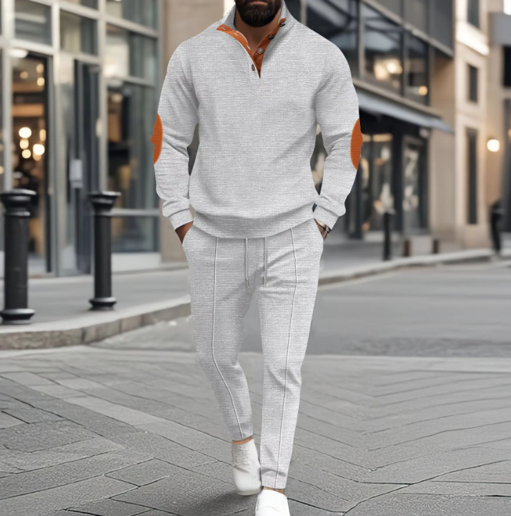 Herren Freizeti Anzug Leger Atmungsaktiv&nbsp;Hellgrau