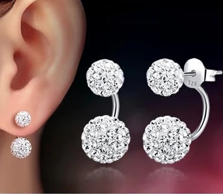 Shambhala Ball Braut Ohrringe&nbsp;Silber