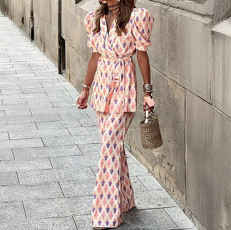 Vintage Style Damen Zweiteiler Dunja mit Ärmeln und Revers&nbsp;Kragen