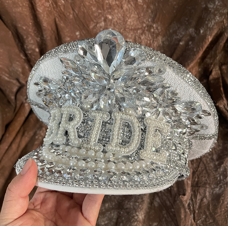 Braut Kapitän Hut mit&nbsp;Strass