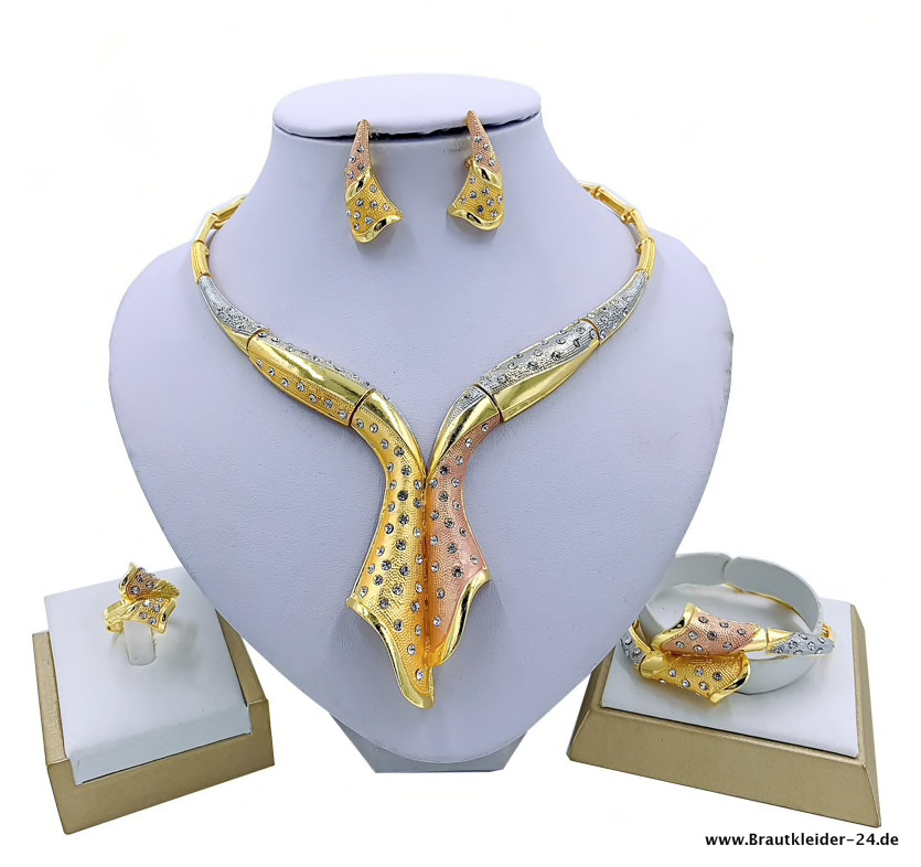 Brautschmuck Set Noelle Halskette Armband Ohrringe&nbsp;Ring