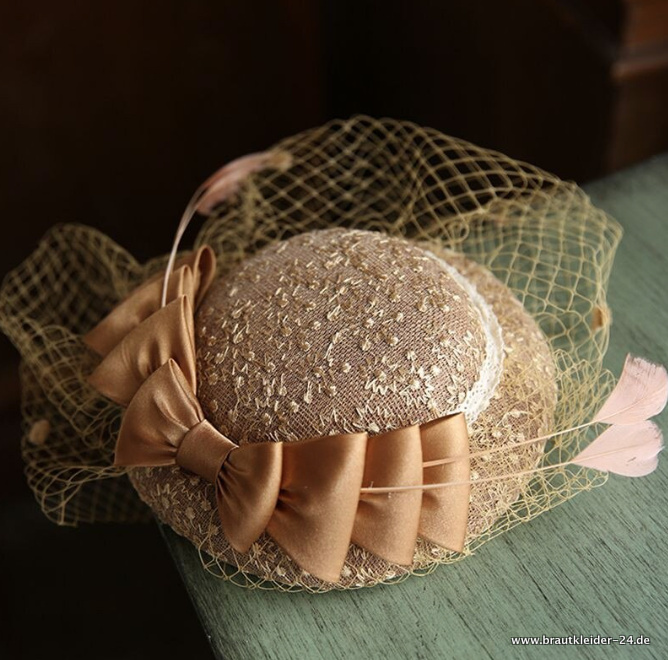 Brauthut Nyala in Gold&nbsp;Klassisch