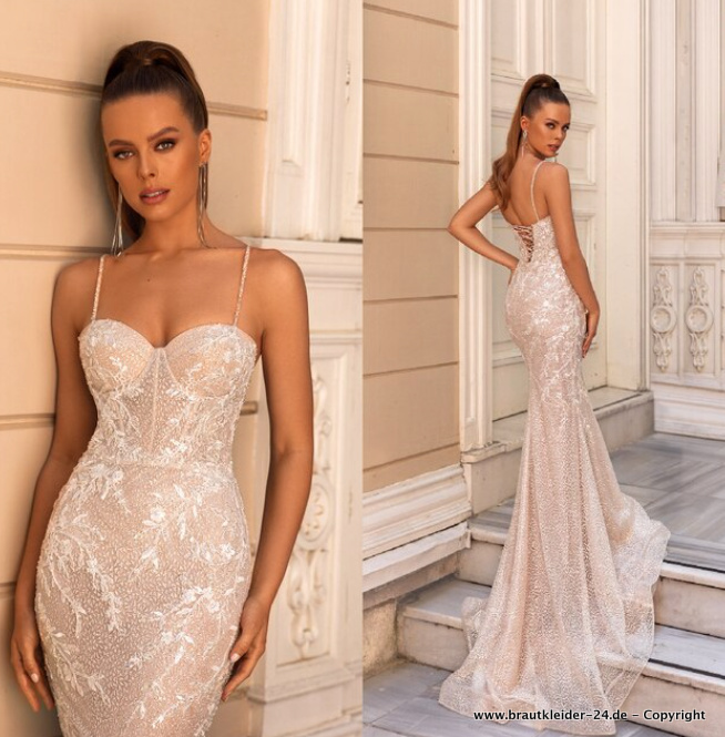 Spaghettiträger Meerjungfrau Brautkleid&nbsp;Rica