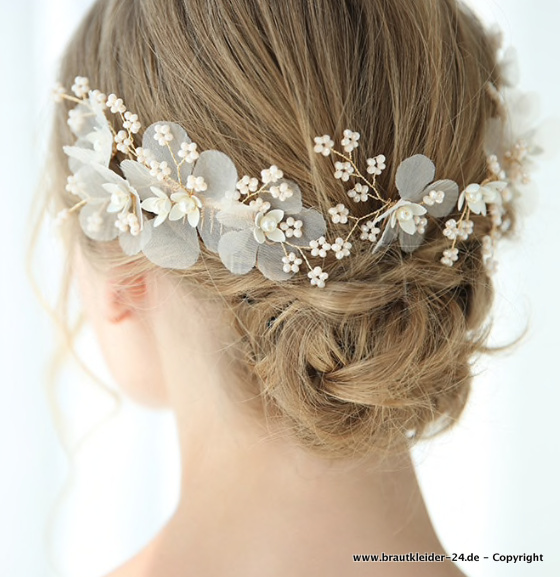 Perlen Blumen Braut Haarkamm&nbsp;Ragna