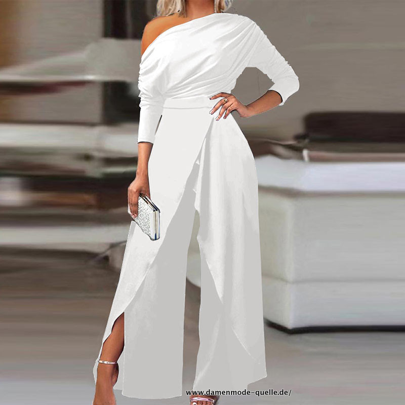 Sexy Jumpsuit in Weiß Damemode&nbsp;Trends