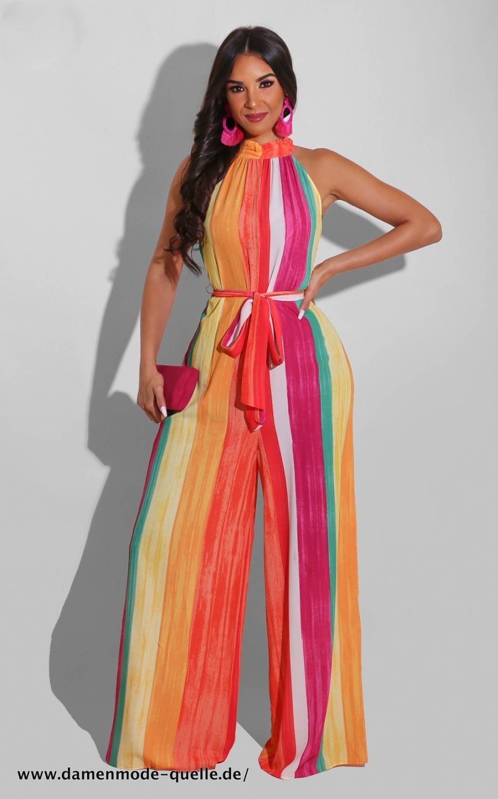 Damen Jumpsuit Gestreift Breites Bein Jumpsuit Sommer&nbsp;Outfit