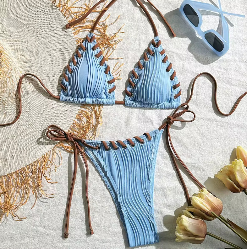 Brasilianischer Halterneck Bikini 2025 Viveka&nbsp;Hellblau