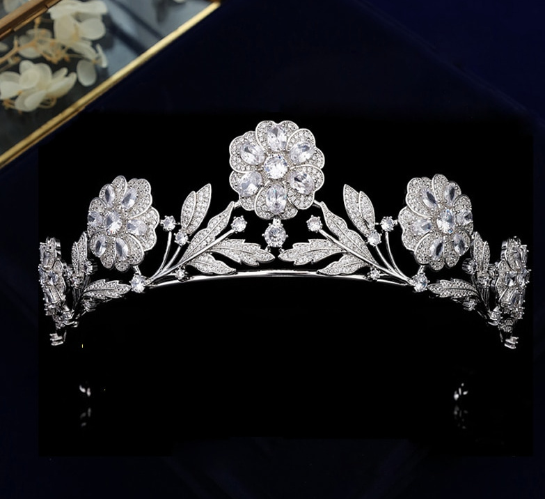 Braut Kopfschmuck Tiara Vintage Diadem&nbsp;Costia