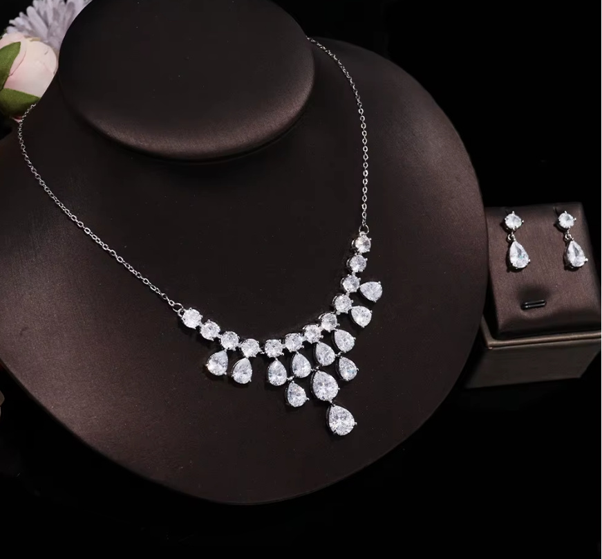 Brautschmuck Set Fidelia Halskette mit Ohrringe im&nbsp;Set