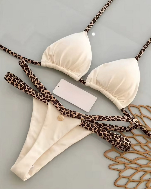 High-Waist Bikini 2025 Valeria in Ivory mit&nbsp;Applikation