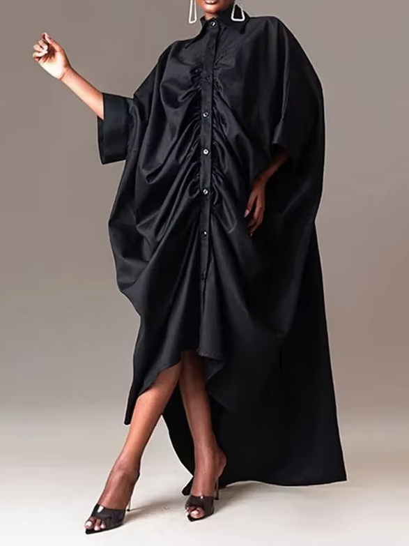 Oversize Maxi Kleid 2025 Elegant in&nbsp;Schwarz