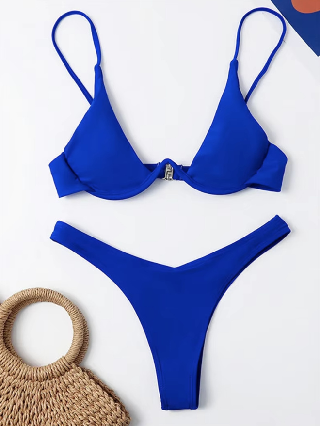 Sexy Triangle Bügel Push Up Bikini 2025 Vika&nbsp;Navyblau