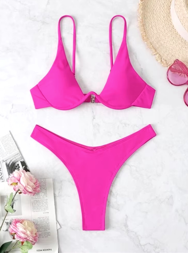 Sexy Triangle Bügel Push Up Bikini 2025 Vika&nbsp;Pink
