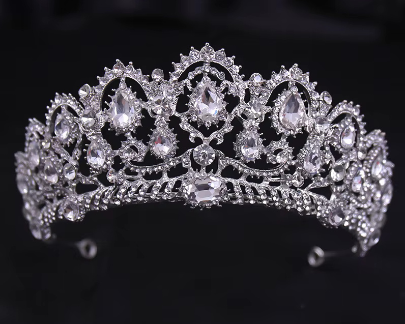 Silber Kristall Braut Tiara Diadem&nbsp;Chelsea
