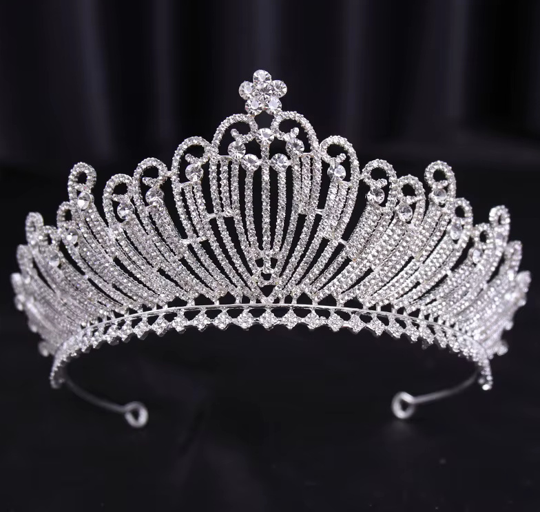 Silber Kristall Braut Tiara Diadem&nbsp;Colleen