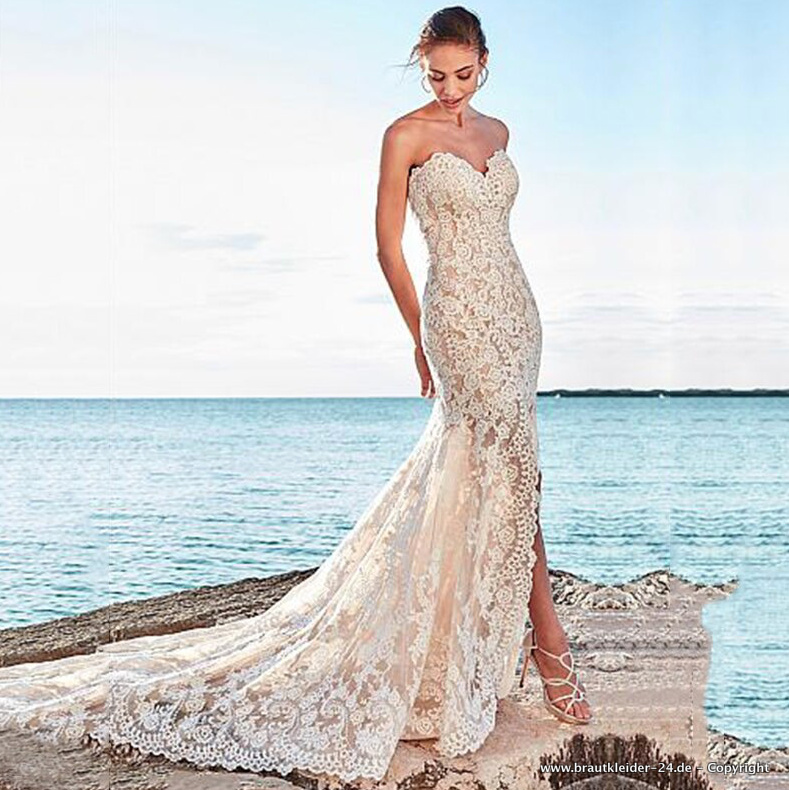 Meerjungfrau Cut Out Brautkleid Maya aus Spitze&nbsp;Schulterfrei